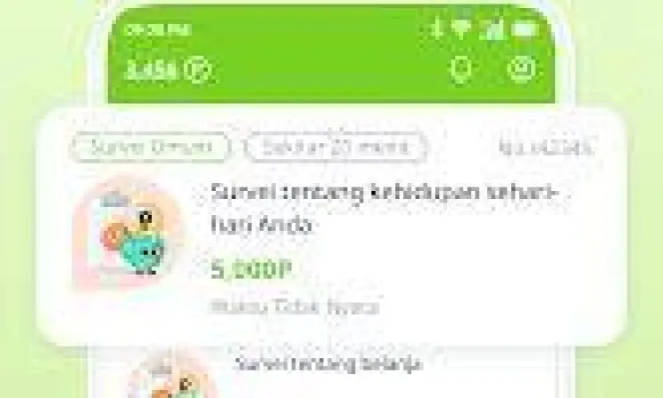 Fitur Survei Roli Mengerjakan survei di aplikasi roli