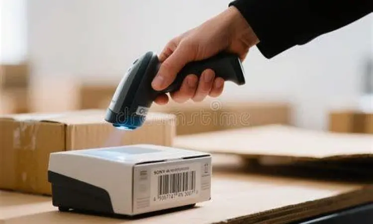 Scan Barcode Produk Pemindaian barcode pada kemasan produk makanan