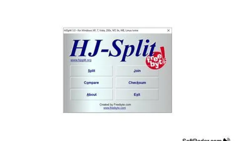 Interface HJ-Split pada Windows