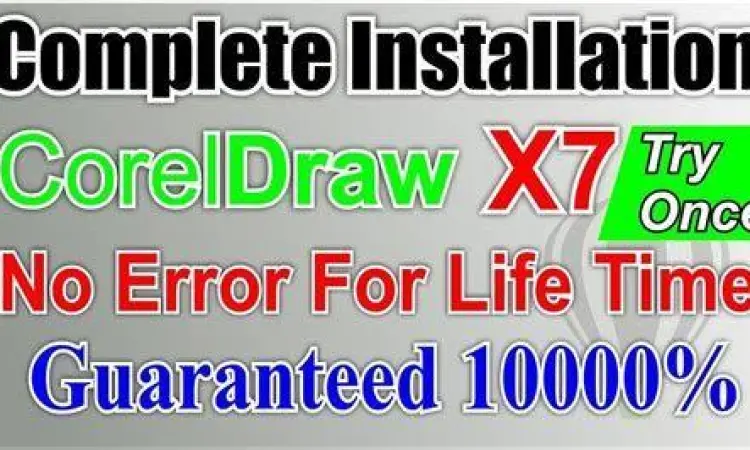 Panduan langkah demi langkah instalasi CorelDRAW X7