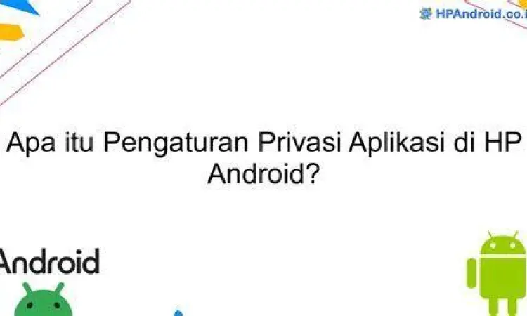 Menu pengaturan privasi di sistem operasi Android