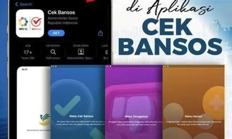 Fitur utama dalam aplikasi bansos kemensos
