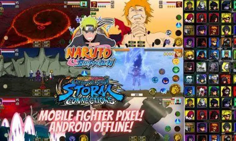 Gameplay Naruto mobile fighter offline dengan grafis HD