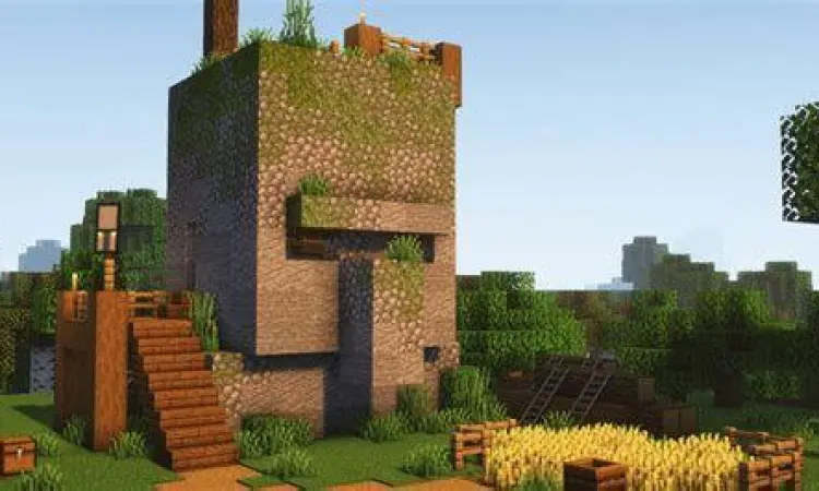 Struktur pillager outpost di minecraft 1.14.4