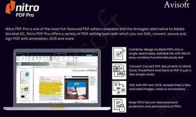 Fitur Nitro Pro PDF Fitur utama dalam dashboard Nitro Pro
