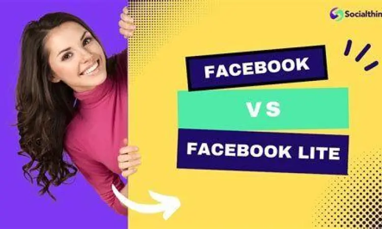 Tampilan antarmuka Facebook Lite