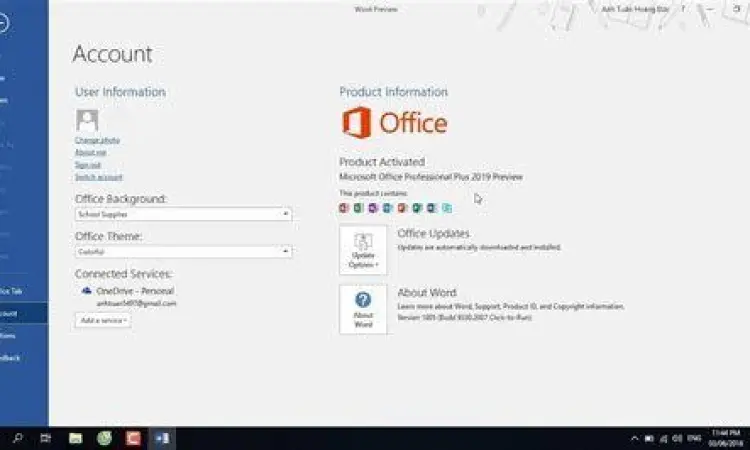 Proses instalasi Office 2019 di Windows 10
