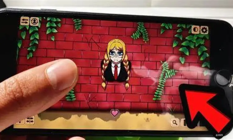 Mekanisme permainan Another Girl In The Wall dengan sistem point and click