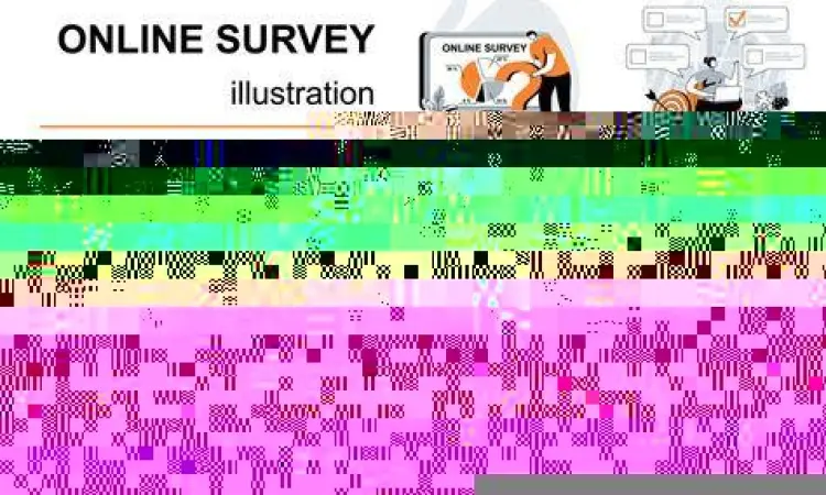 Ilustrasi pengisian survei online untuk mendapatkan uang