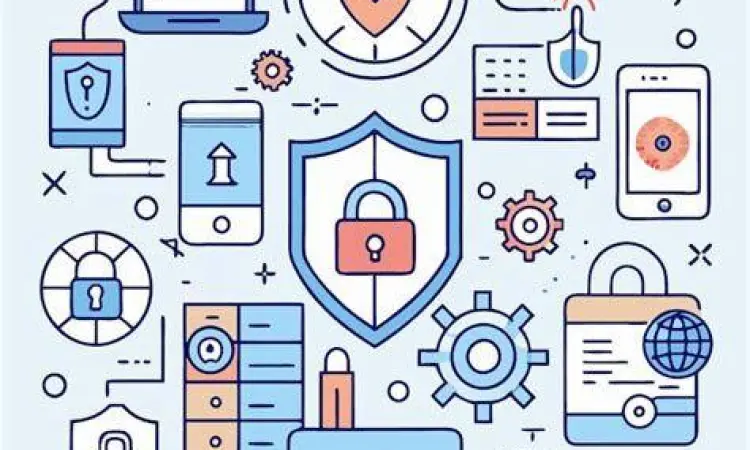 Keamanan Data Pribadi Ilustrasi keamanan data digital