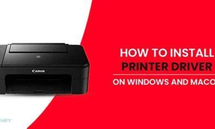 Proses instalasi driver printer di laptop