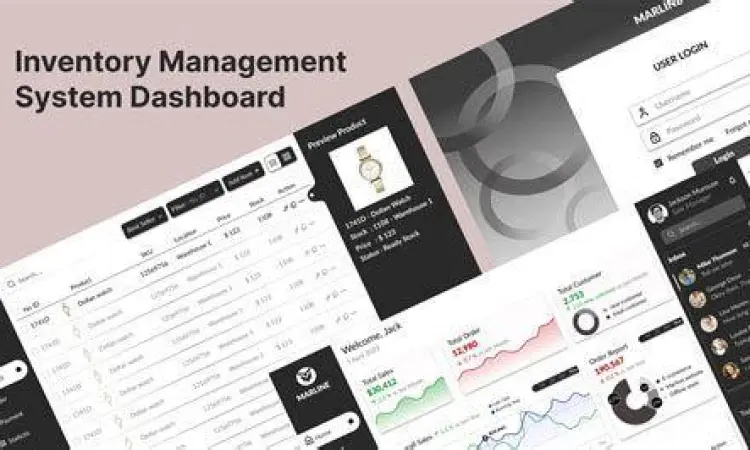 Dashboard manajemen inventaris aplikasi POS