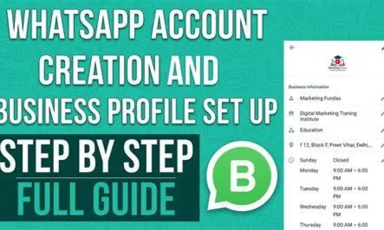 Setup Profil Bisnis Langkah pengaturan profil di aplikasi whatsapp business