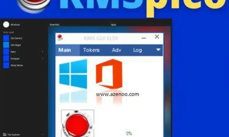 KMSPico Interface Tampilan software KMSPico untuk aktivasi