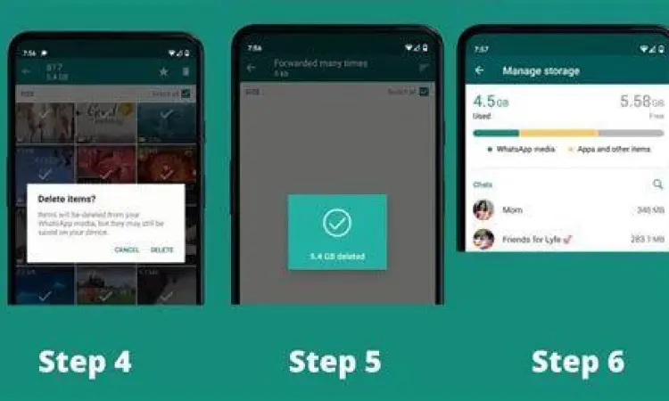 Fitur Kelola Penyimpanan WhatsApp Manajemen penyimpanan WhatsApp untuk menghemat ruang