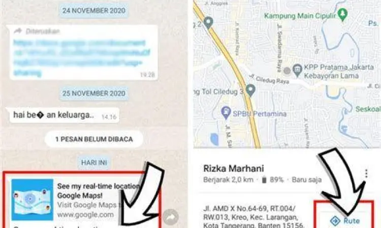 Real Time Tracking Navigasi Google Maps Real Time