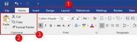 Fitur Ribbon Word 2016 Detail tab ribbon pada Microsoft Word 2016
