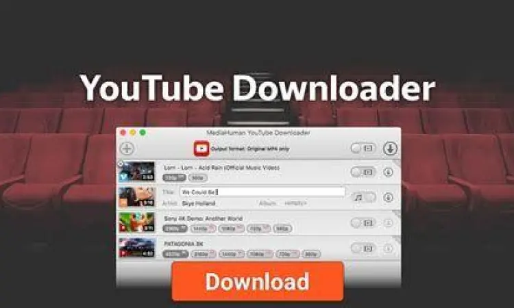 Tampilan situs pengunduh video youtube di browser hp