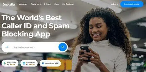 Pencarian Nomor Truecaller Web Kolom pencarian pada website resmi Truecaller