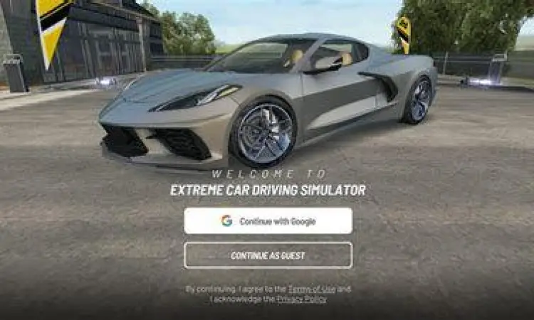 Koleksi mobil sport di garasi extreme car driving simulator mod apk