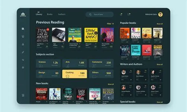 Digital Comic Interface Antarmuka perpustakaan komik digital yang rapi