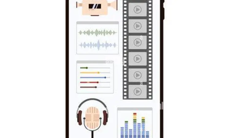 Timeline editing video profesional di Android