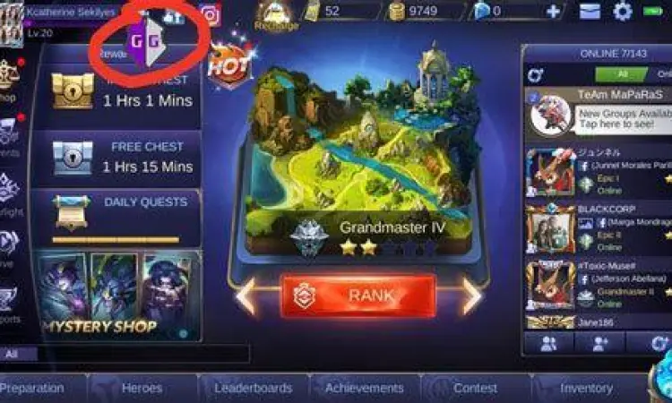 Visualisasi Map Hack MLBB Tampilan fitur map hack pada mod mobile legend