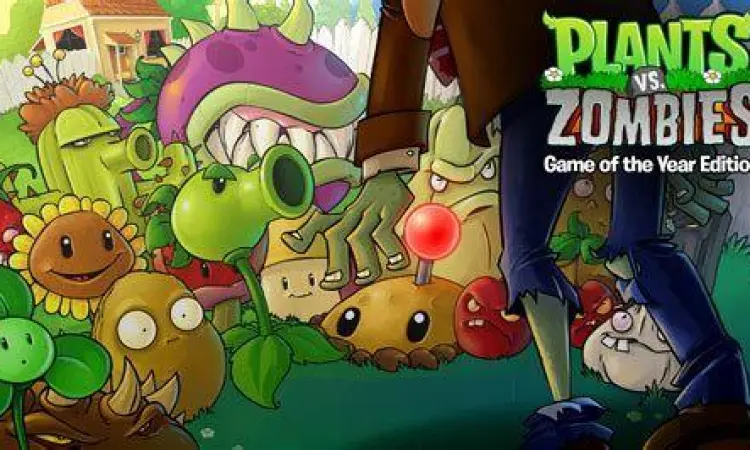 Menu utama game Plant vs Zombie versi PC