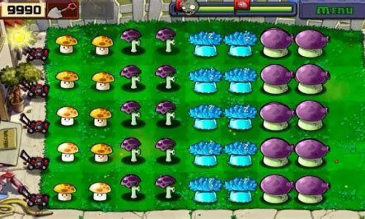 Gameplay Strategi Plant vs Zombie Strategi pertahanan tanaman di level siang hari