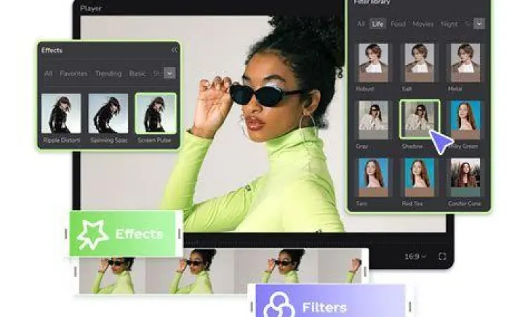 Berbagai efek transisi profesional di FilmoraGo