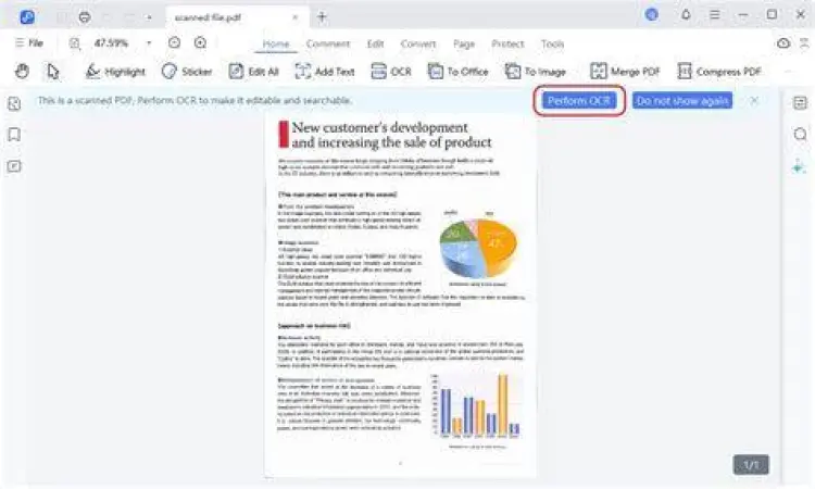 Demonstrasi teknologi OCR pada file PDF
