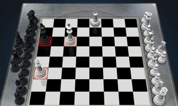 Gameplay Chess Titans Tampilan papan catur 3D di Chess Titans