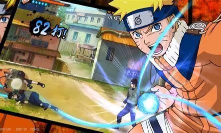 Gameplay aksi Naruto Mobile Fighter APK