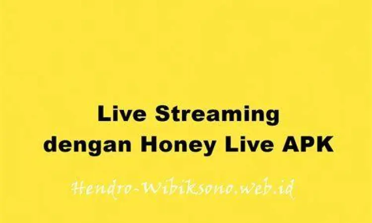 Fitur live streaming Honey Live