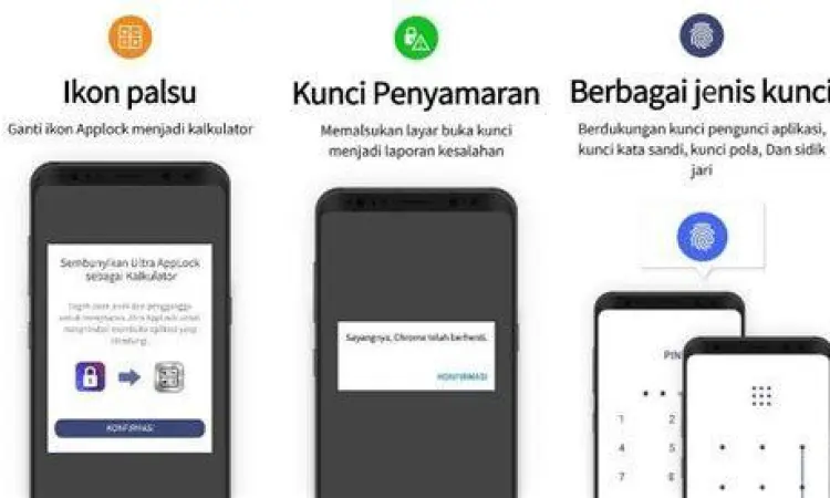 Aplikasi Kunci Aplikasi Android Antarmuka aplikasi kunci aplikasi terbaik