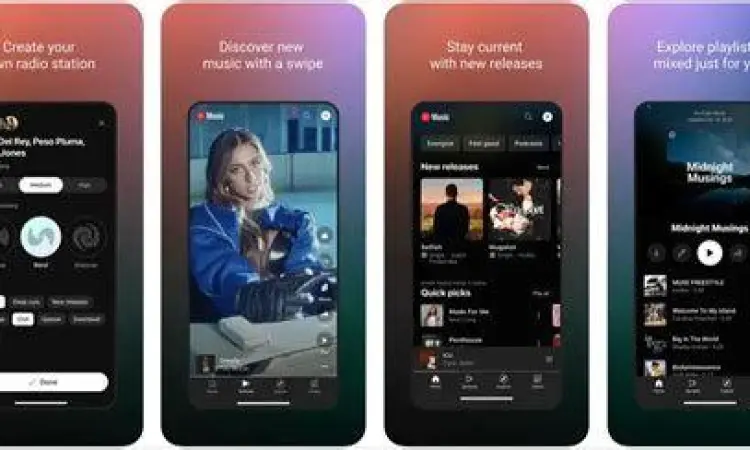 Antarmuka aplikasi musik mp3 modern