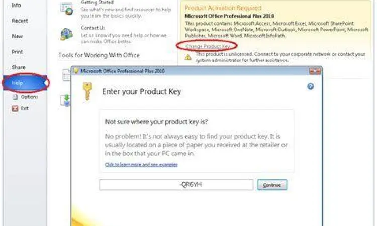 Aktivasi Office 2010 Layar Aktivasi Microsoft Office 2010