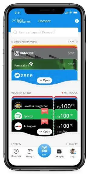 Integrasi Saldo DANA Dompet digital dana indonesia