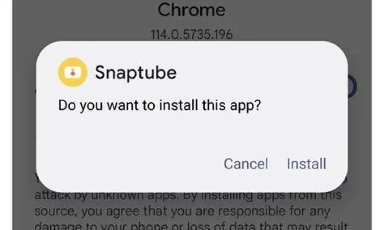 Langkah-langkah instalasi aplikasi snaptube di hp