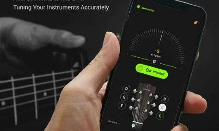 Antarmuka aplikasi stem gitar populer
