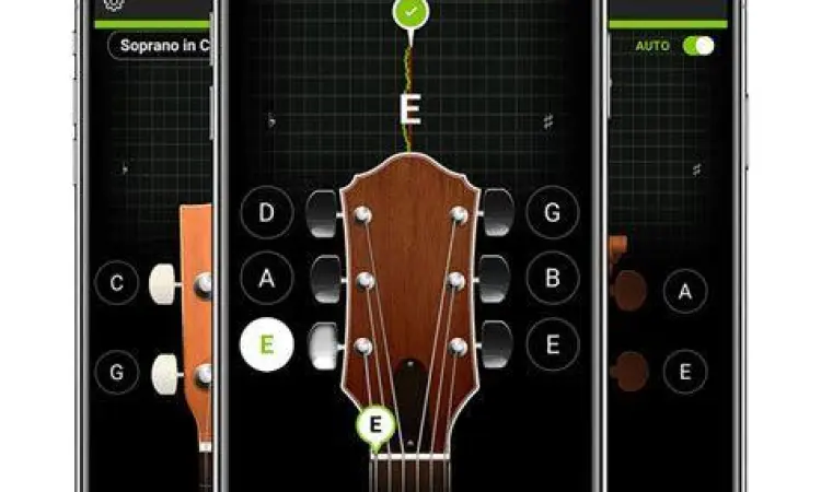 Tampilan aplikasi GuitarTuna