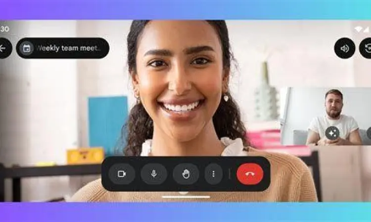 Fitur Google Meet Tampilan antarmuka Google Meet
