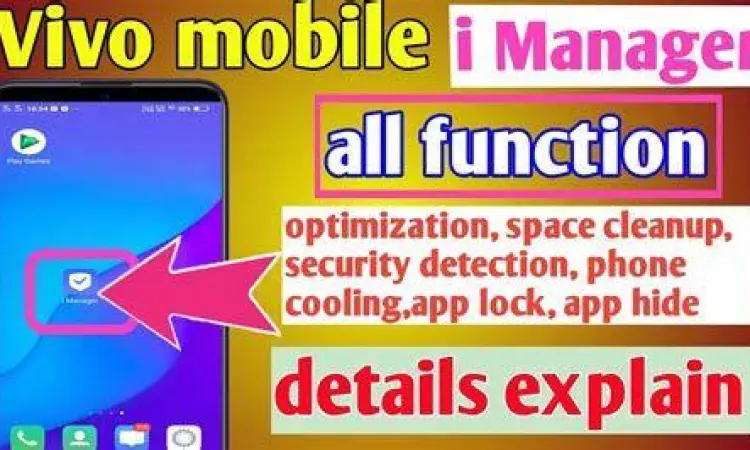 Antarmuka aplikasi iManager pada HP Vivo