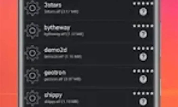 Tampilan menu utama AetherSX2