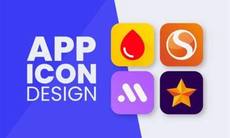 Proses desain ikon aplikasi minimalis