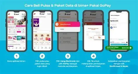 Beli Kuota di Bima+ Tampilan aplikasi Bima+ untuk beli kuota edukasi