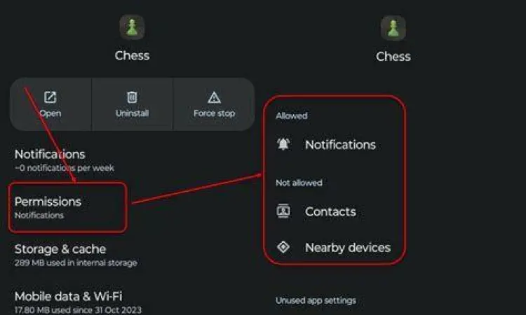 Pengaturan izin aplikasi pada smartphone