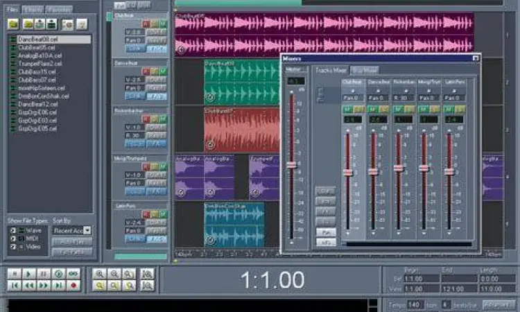 Cool Edit Pro Workspace Antarmuka klasik Cool Edit Pro 2.1