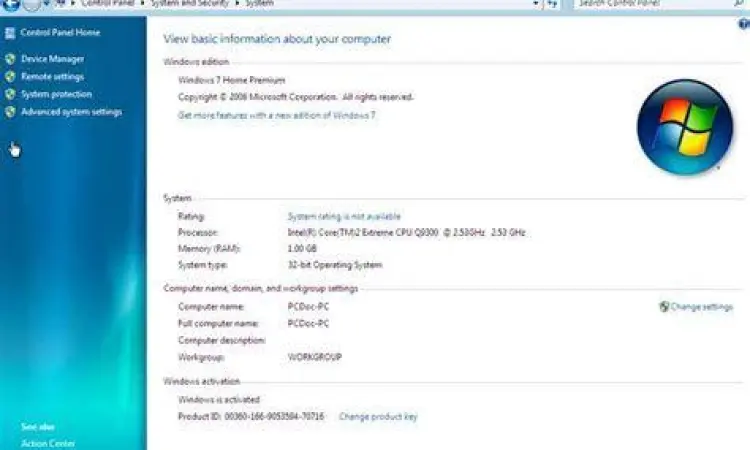 Aktivasi Windows 7 Terdeteksi Status aktivasi sistem pada windows 7