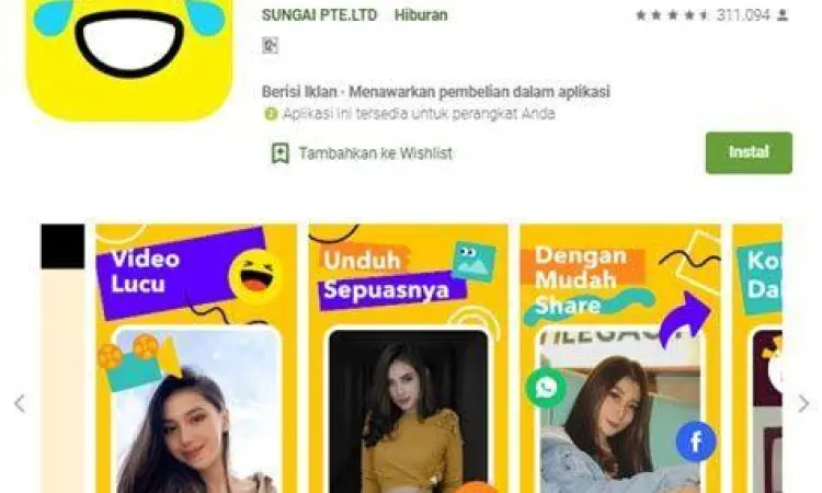 Fitur pembuatan meme di aplikasi Cocofun